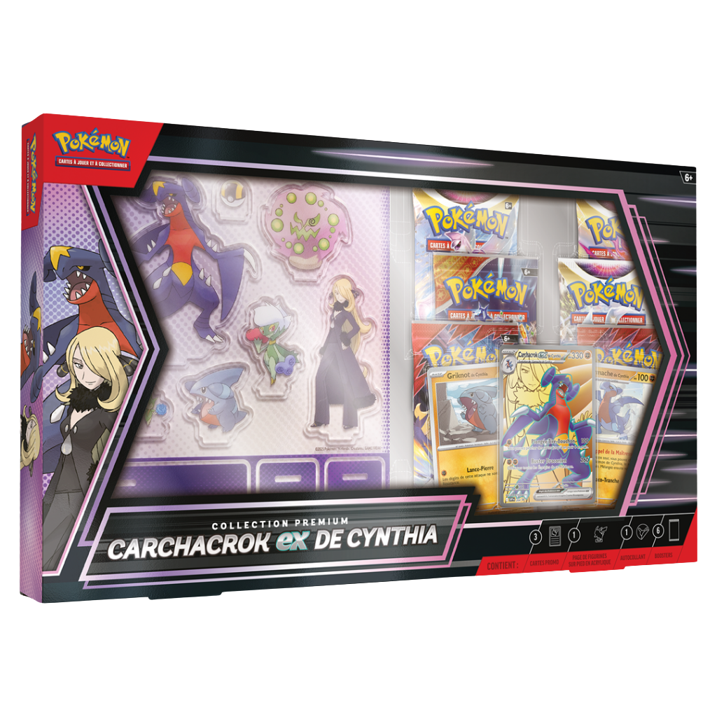 Coffret Premium Pokémon - Carchacrok-ex de Cynthia