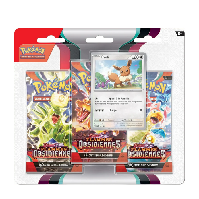 Tripack Pokémon - Flammes Obsidiennes - EV03